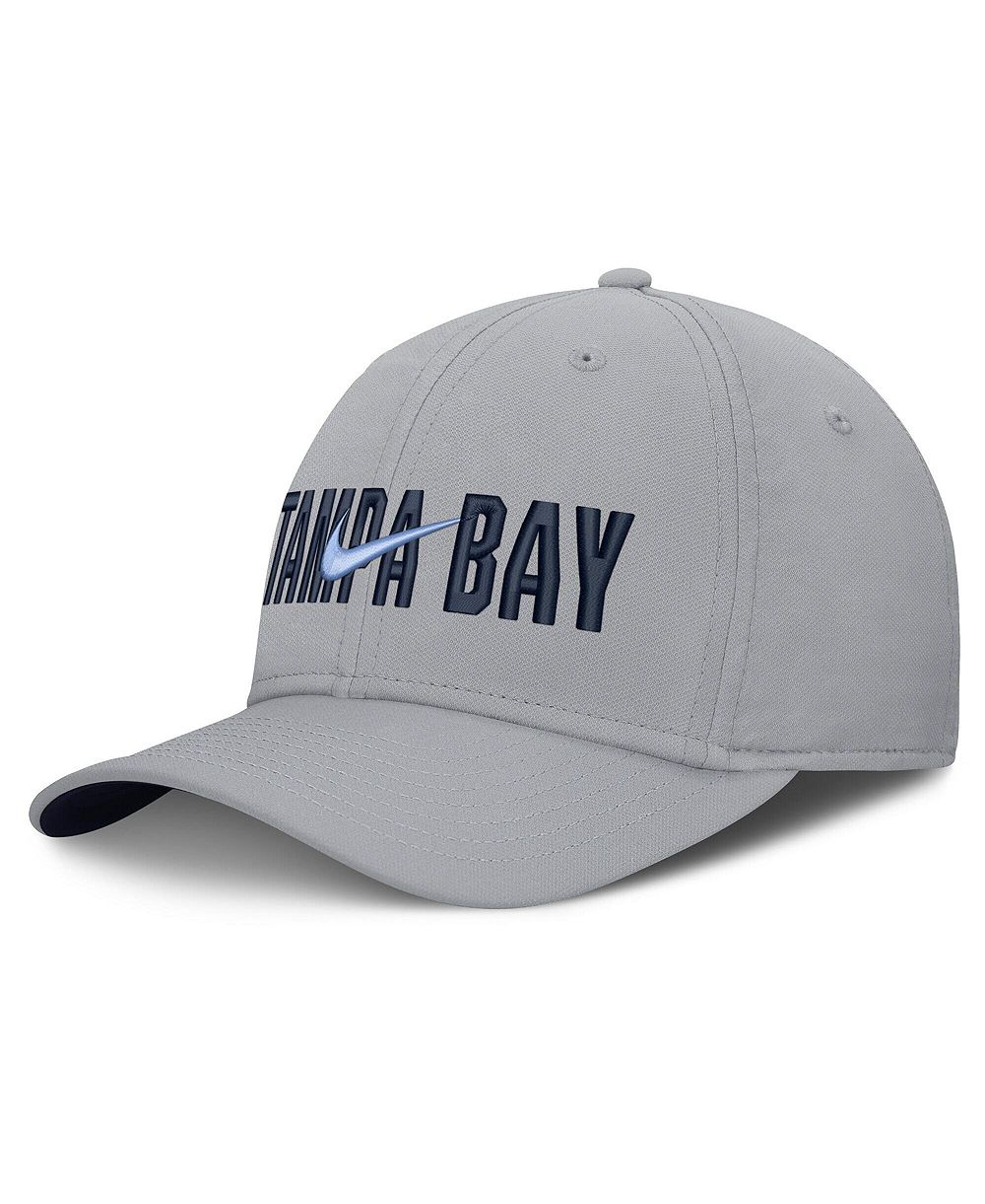 Nike Men's Gray Tampa Bay Rays Primetime Rise Dri-FIT Flex Hat