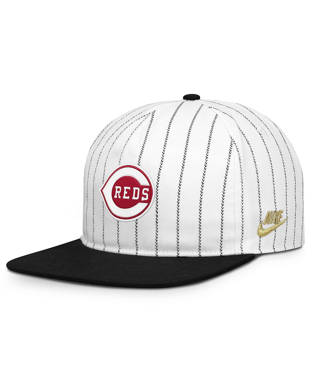 Nike Men's White/Black Cincinnati Reds Cooperstown Collection Pro Adjustable Hat