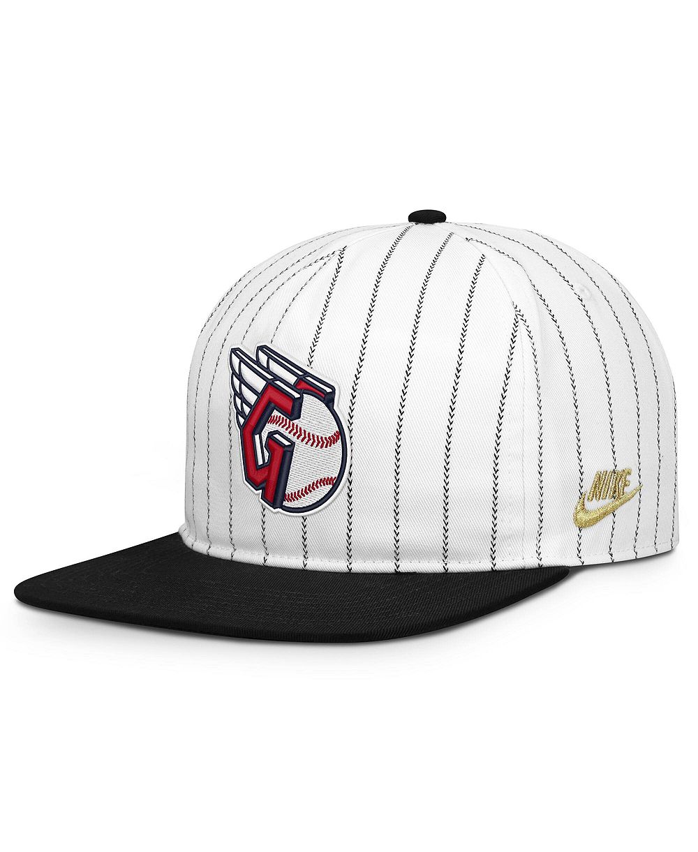 Мужская кепка Nike Cleveland Guardians Pro Adjustable White/Black