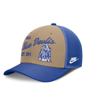 Nike Men's and Women's Beige/Royal Duke Blue Devils Legacy Rise Trucker Adjustable Hat