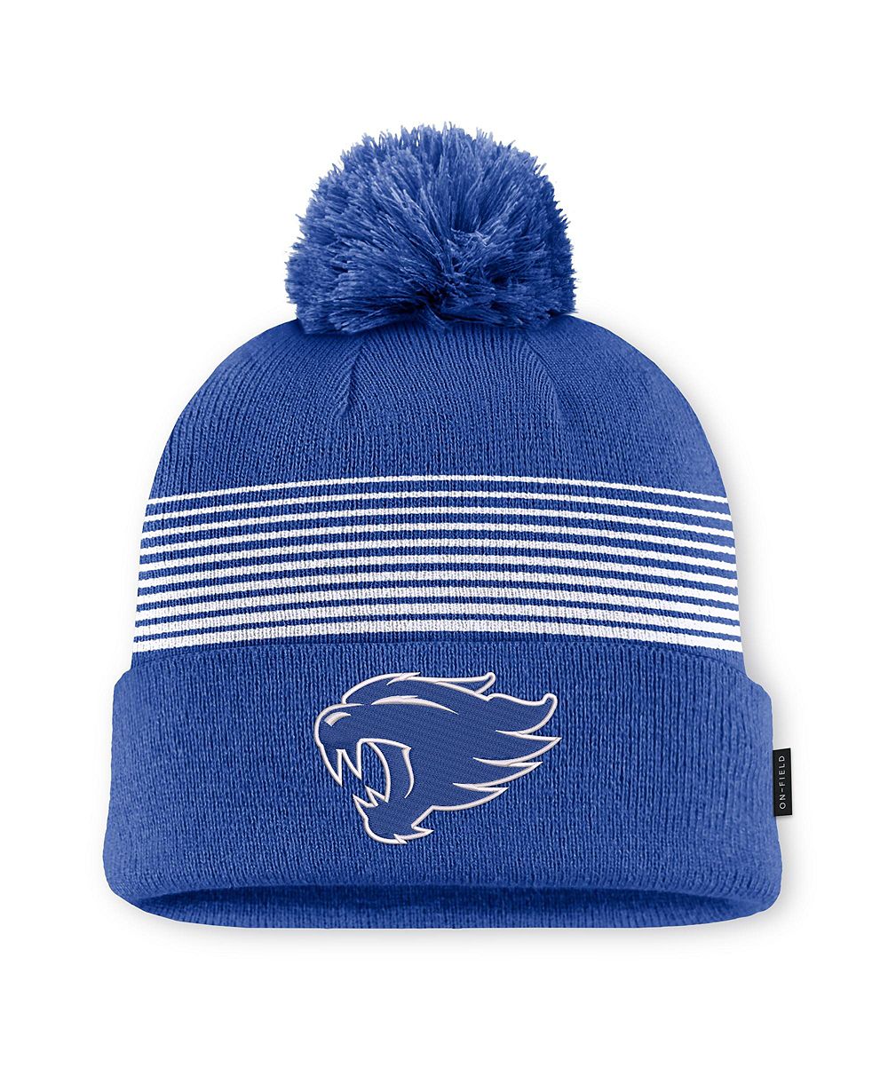 Nike Men's and Women's Royal Kentucky Wildcats 2026 On-Field Cuffed Knit Pom Hat