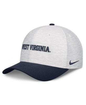 Nike Men's and Women's White/Navy West Virginia Mountaineers Primetime Rise Adjustable Hat