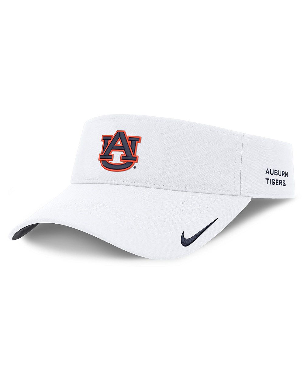 Мужская и женская козырек Nike White Auburn Tigers 2026 On-Field Ace Adjustable