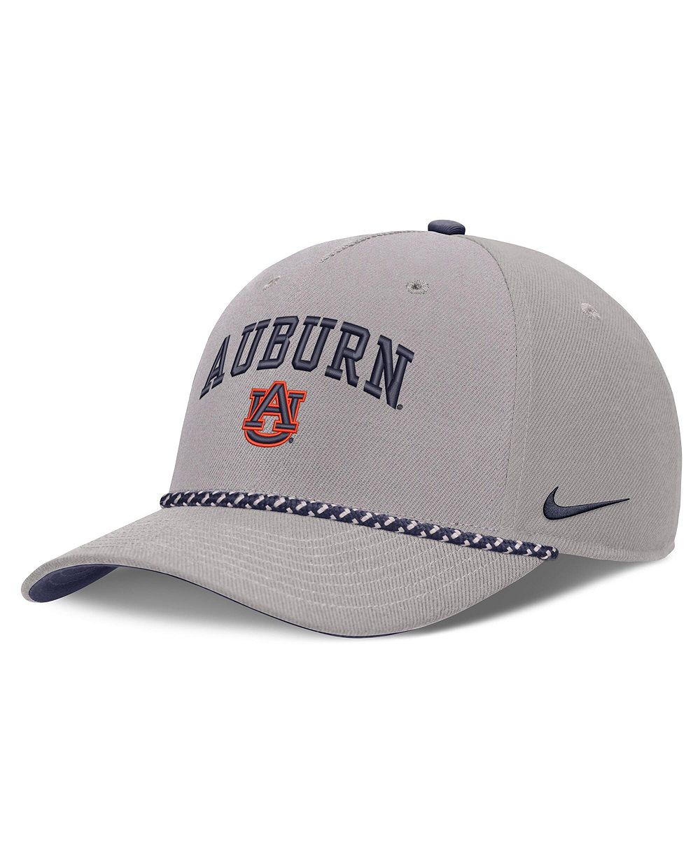 Nike Men's and Women's Gray Auburn Tigers Primetime Rise Rope Adjustable Hat