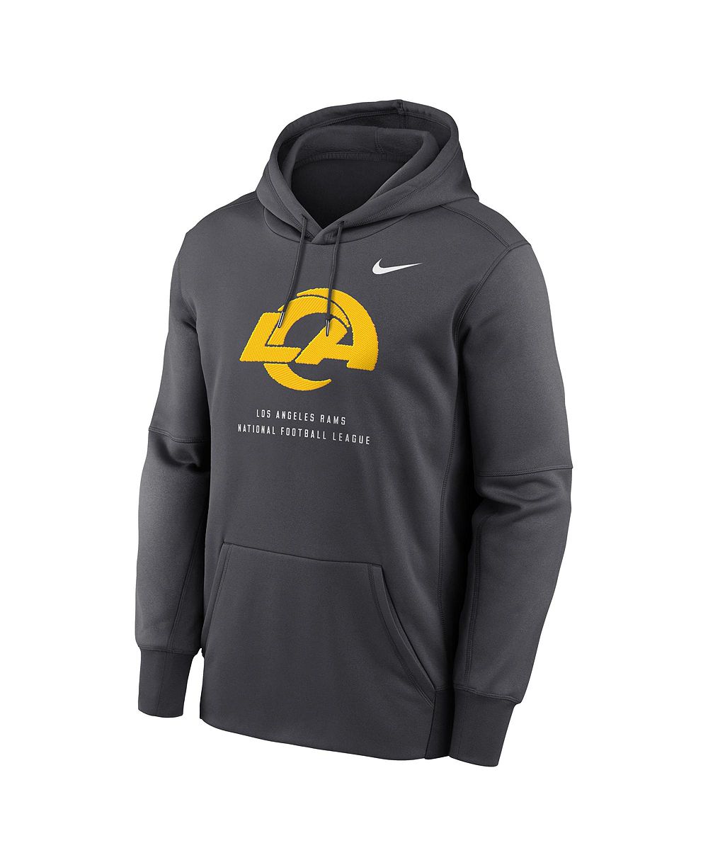 Мужское худи Nike Charcoal Los Angeles Rams Toss Sweep Therma-FIT