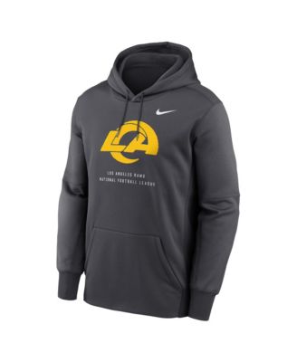 Nike Men's Charcoal Los Angeles Rams Toss Sweep Therma-FIT Hoodie