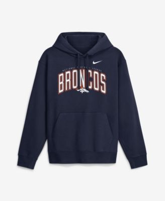 Nike Men's Navy Denver Broncos Expect Victory Club Fleece Pullover Hoodie