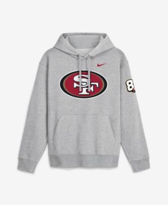 Мужское худи Nike Heather Gray San Francisco 49ers 80th Anniversary Showdown Club Fleece Hoodie