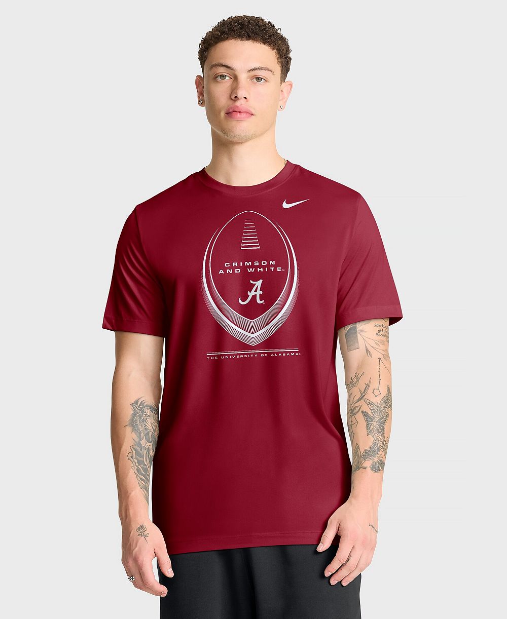 Футболка Nike Men's Crimson Alabama Crimson Tide Primetime Legend Football Icon Dri-FIT