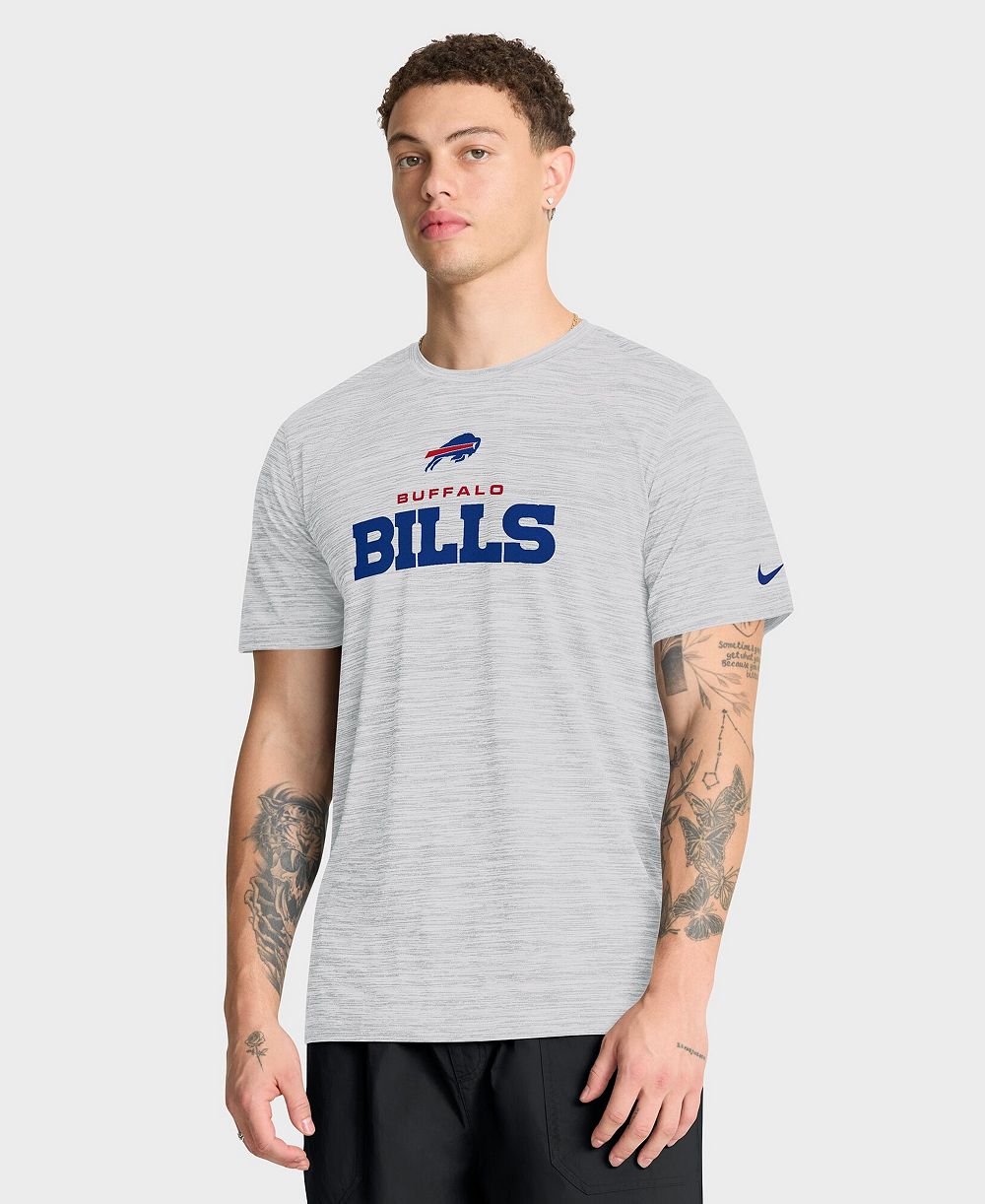 Мужская футболка Nike Ash Buffalo Bills Velocity Endurance Run Dri-FIT