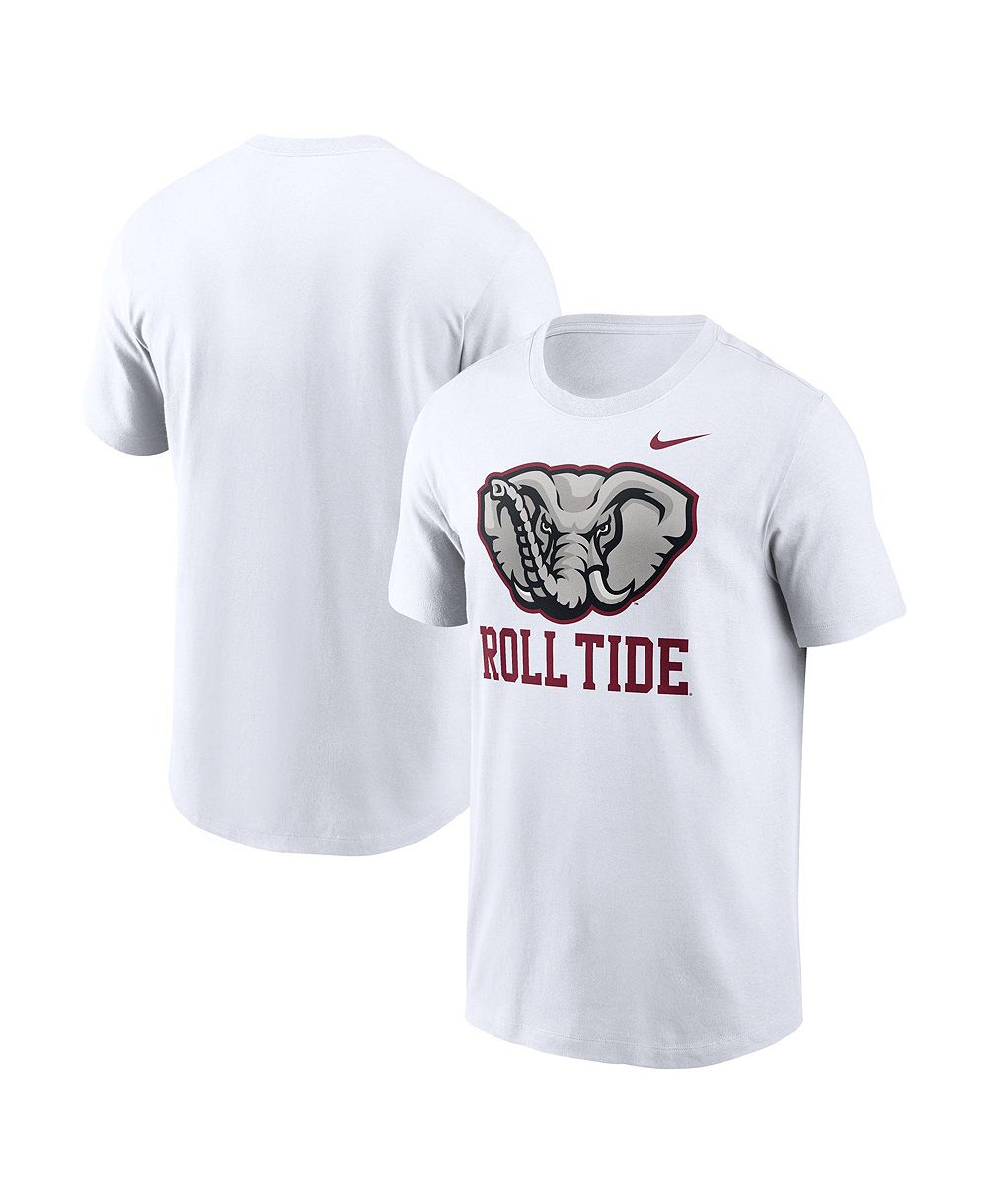Мужская футболка Nike White Alabama Crimson Tide Primetime Logo Mantra