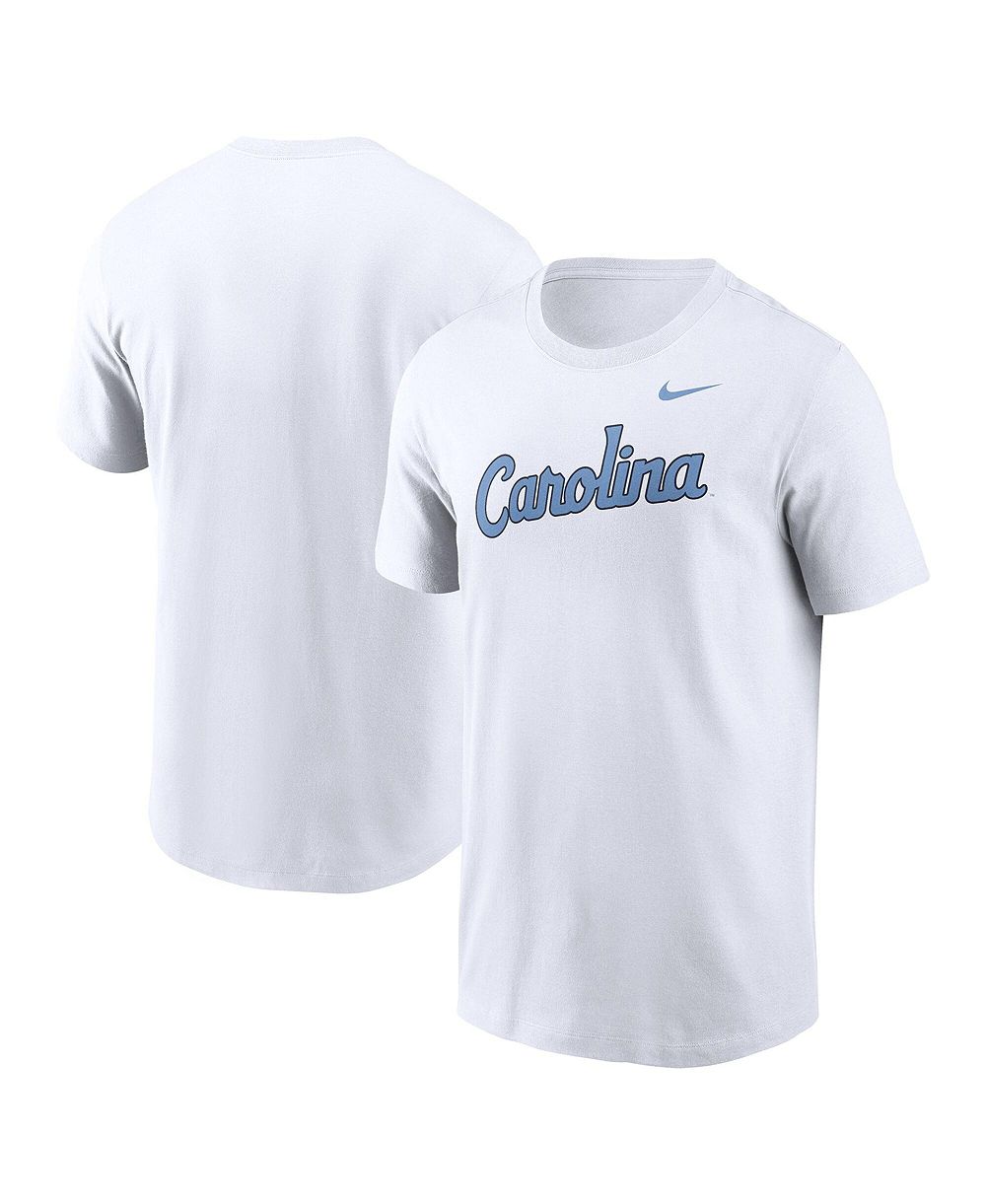 Мужская футболка Nike White North Carolina Tar Heels Baseball Wordmark
