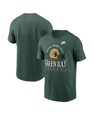 Nike Men's Green  Bay Packers Rewind Team Spirit Essential Cotton T-Shirt