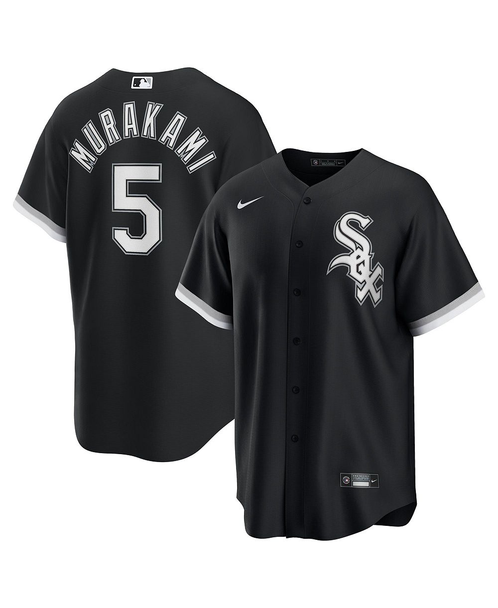 Мужская джерси Nike Munetaka Murakami Black Chicago White Sox Alternate Replica