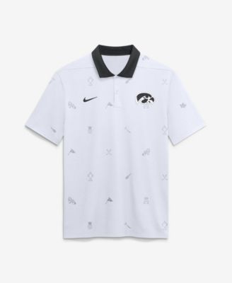 Nike Мужская White Iowa Hawkeyes Vapor Pattern Dri-FIT Polo Shirt