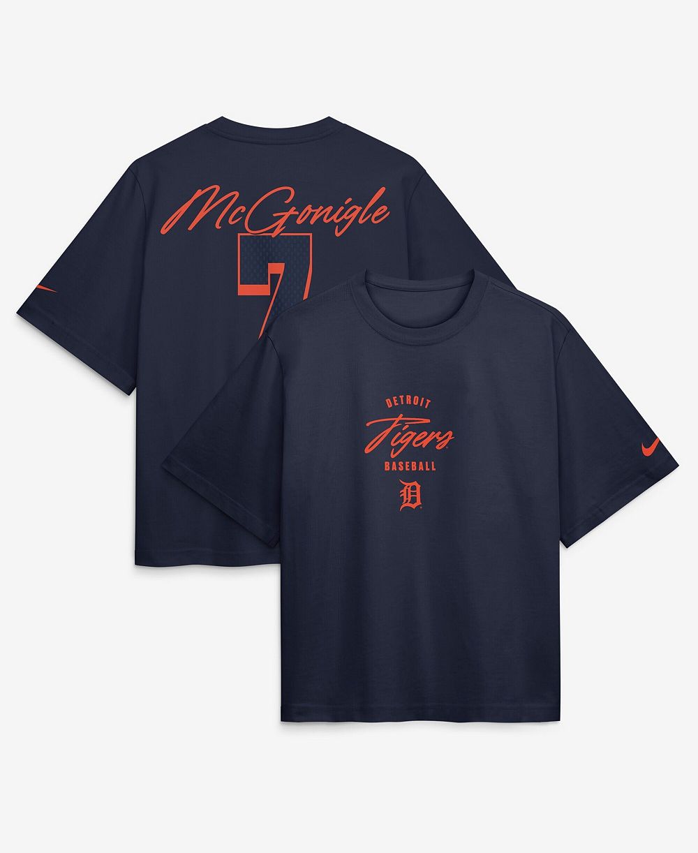 Nike Women's Detroit Tigers Kevin McGonigle Boxy Name & Number T-Shirt