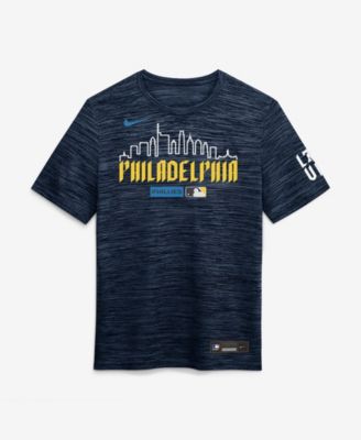 Nike Men's Navy Philadelphia Phillies Authentic Collection City Connect Velocity Dri-FIT T-Shirt