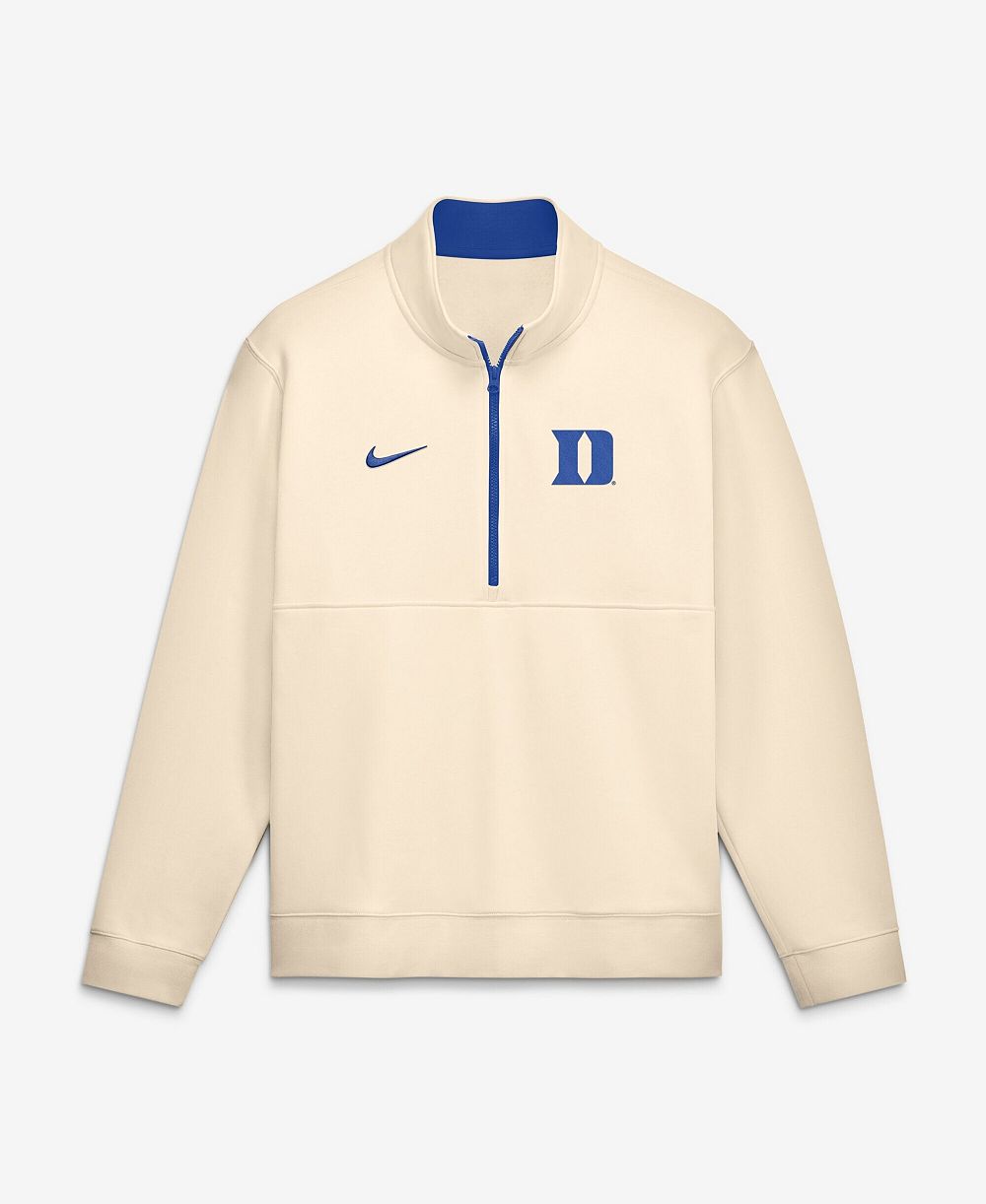 Мужской свитшот Nike Duke Blue Devils Primetime Club Fleece Half-Zip