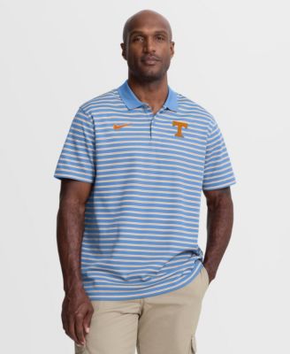 Nike Мужская поло рубашка Dri-FIT в полоску Tennessee Volunteers, светло-голубой/белый