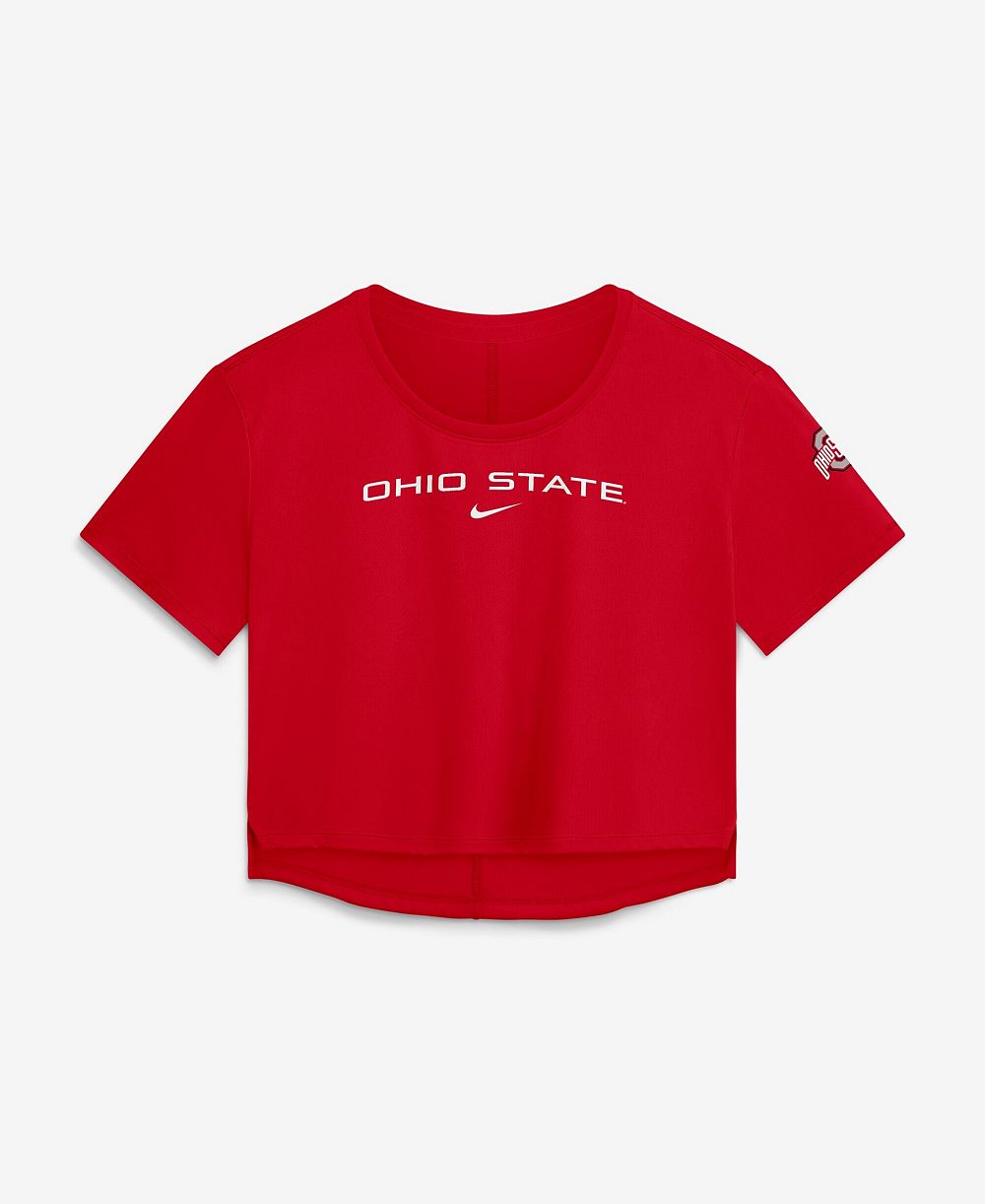 Женская кроп-топ Nike Ohio State Buckeyes