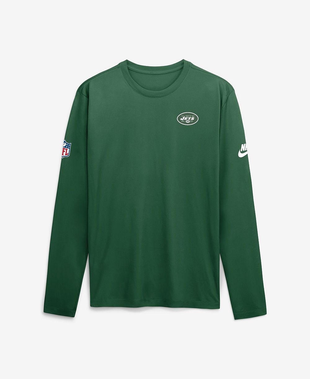 Мужская футболка Nike Green New York Jets Legend Small Logo Dri-FIT