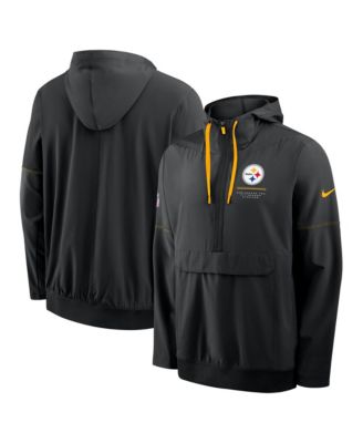Мужская толстовка Nike Pittsburgh Steelers Sideline Logo Glory Anorak Half-Zip черная
