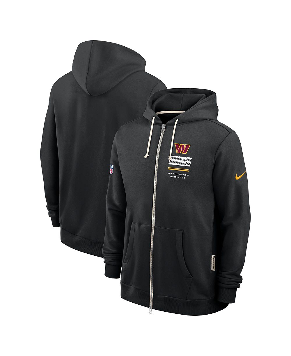 Мужской худи Nike Washington Commanders Sideline Standard Issue Quarterback Scramble Dri-FIT Full-Zip