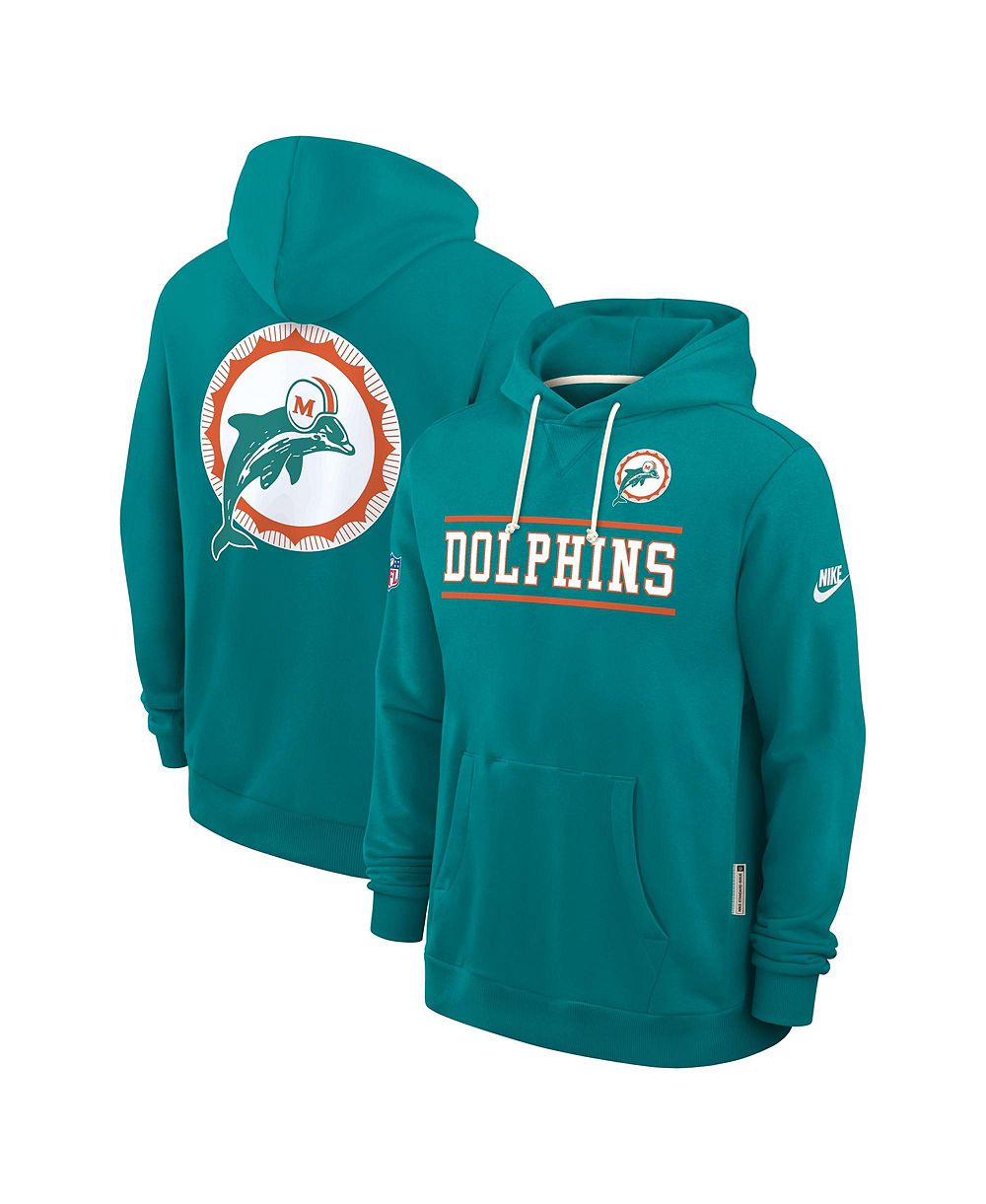 Мужское худи Nike Miami Dolphins Aqua Standard Issue Replay Officials Alternate Dri-FIT