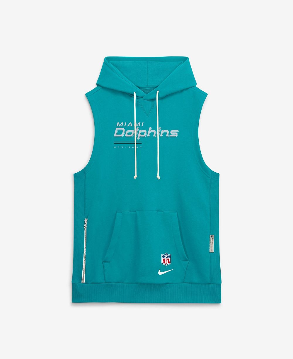 Nike Мужской беспроводной худи Miami Dolphins Dri-FIT
