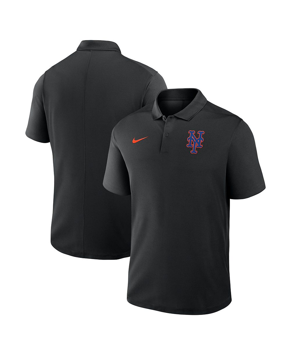 Мужская polo-рубашка Nike Black New York Mets Alternate Victory Dri-FIT