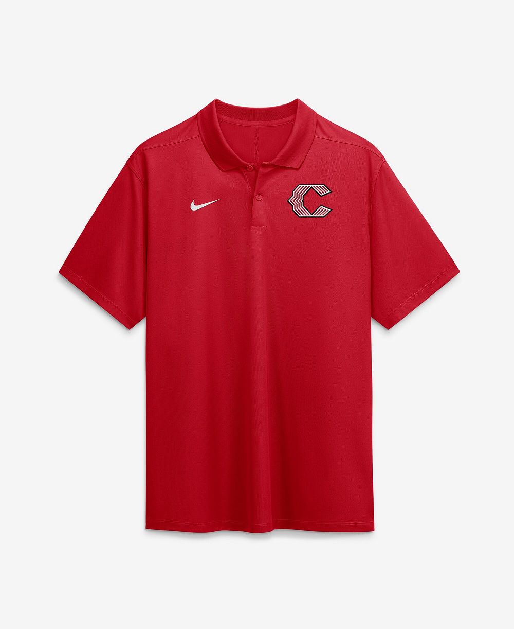 Nike Men's Red Cincinnati Reds City Connect Victory Dri-FIT Polo Shirt