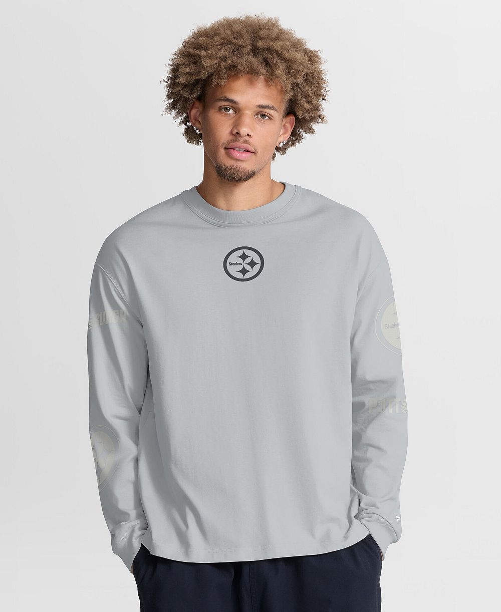 Мужская футболка Fanatics Pittsburgh Steelers Oversized Long Sleeve