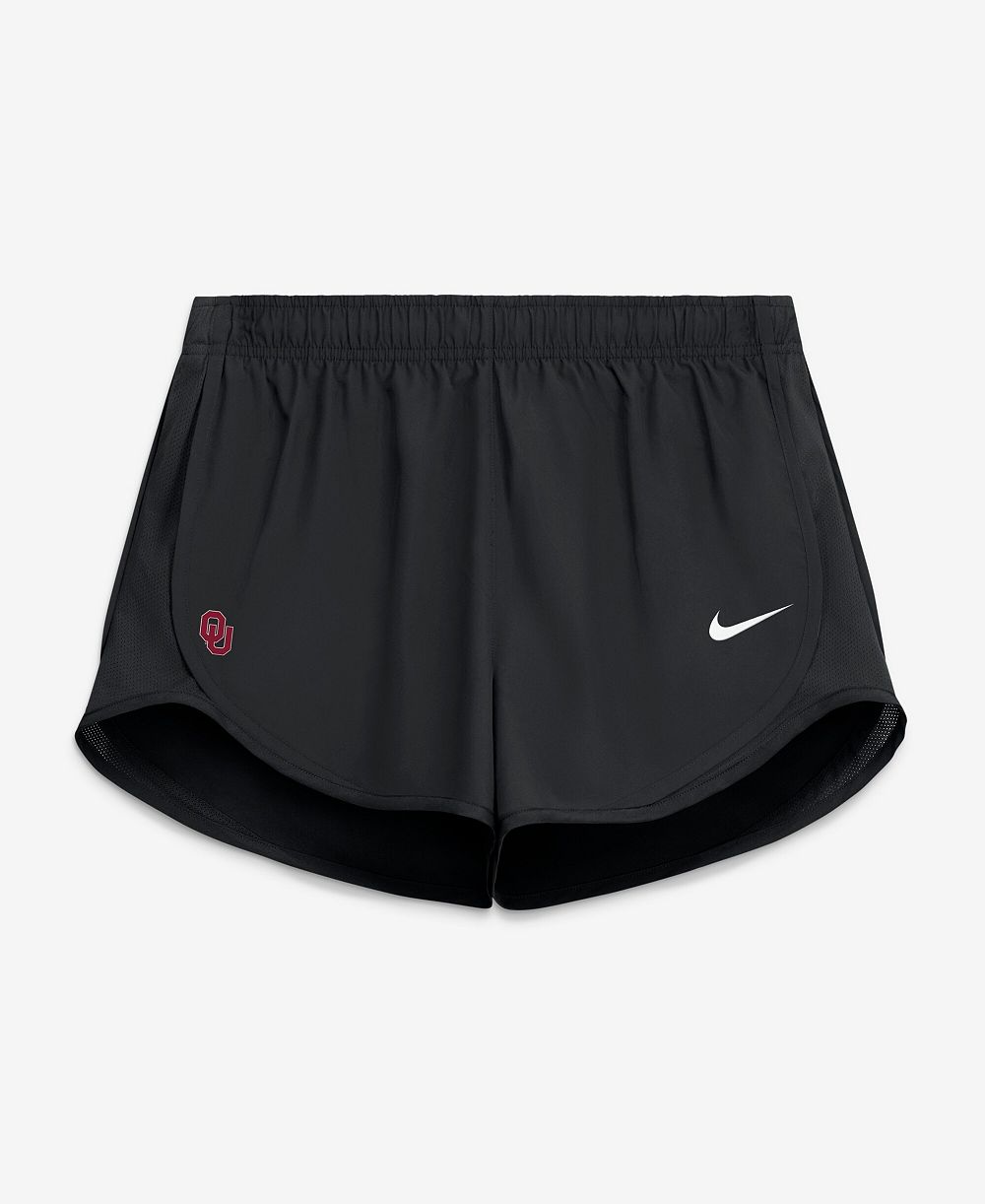 Nike Women's Black Oklahoma Sooners Tempo Mid-Rise Dri-FIT Shorts
