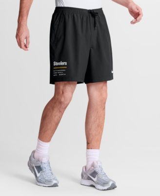 Nike Men's Black Pittsburgh Steelers Form Dri-FIT Shorts