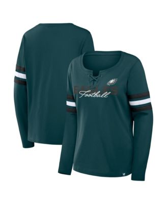 Fanatics Women's Team First Lace-Up Long-Sleeve Cotton Jersey T-Shirt