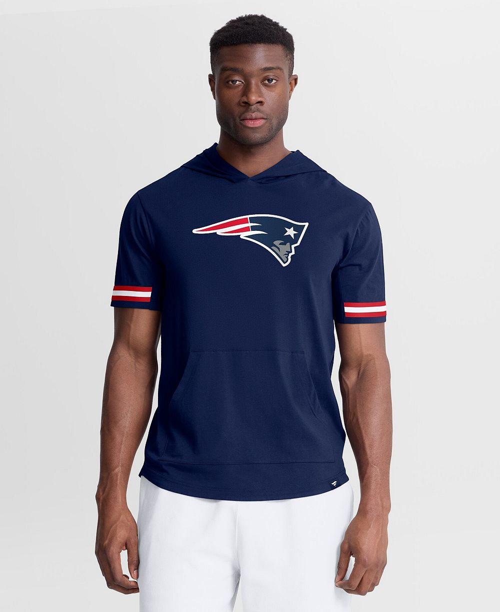 Fanatics Мужская футболка с коротким рукавом и капюшоном Navy New England Patriots Optimal Play