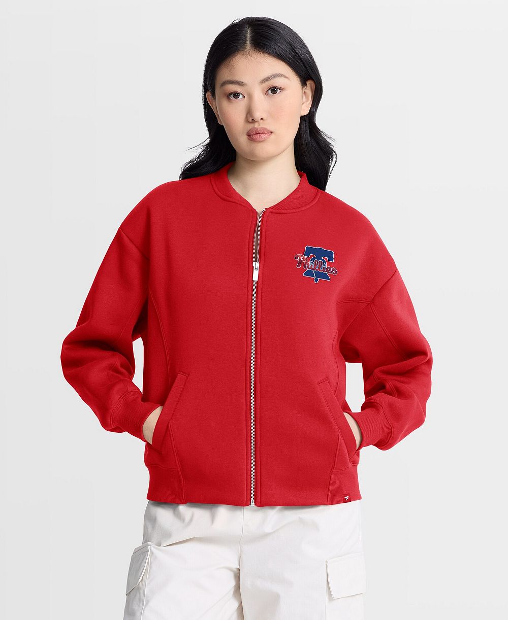 Fanatics Women's Philadelphia Phillies Rage Against Full-Zip Oversized Fleece Jacket