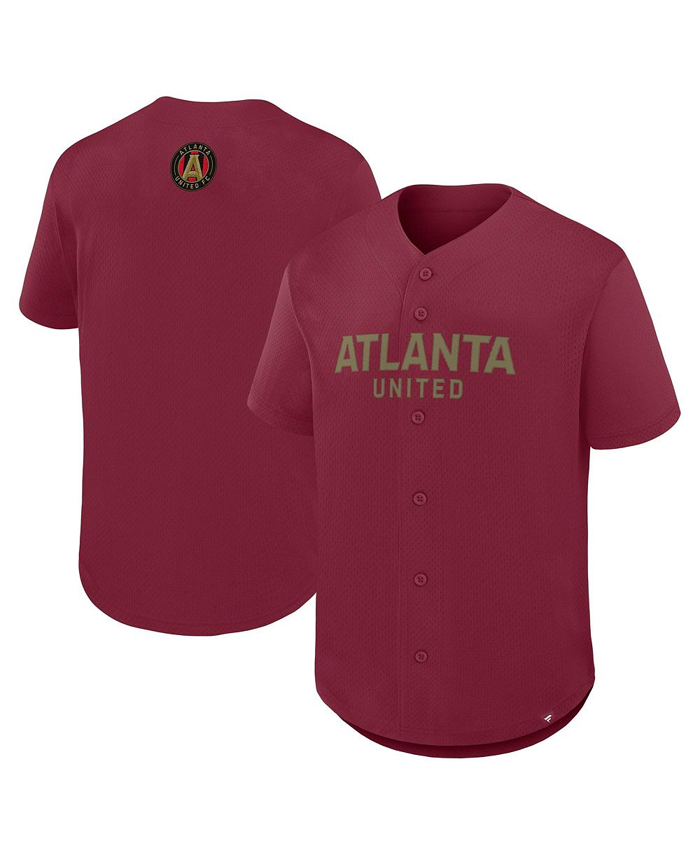 Fanatics Men's Red Atlanta United FC Maximum Intensity Button-Up Jersey