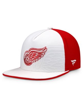 Мужская кепка Fanatics White/Red Detroit Red Wings Snapback