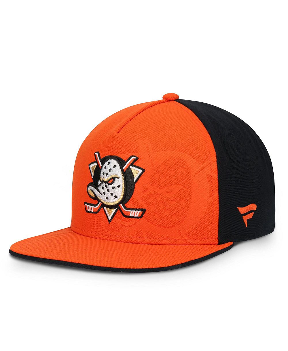 Мужская кепка Fanatics Orange/Black Anaheim Ducks Snapback