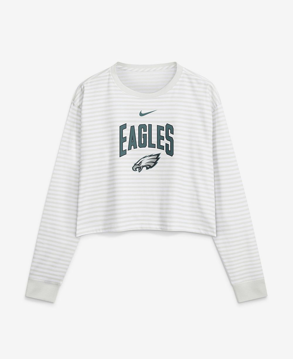 Nike Женская укороченная футболка Philadelphia Eagles Loose Fit