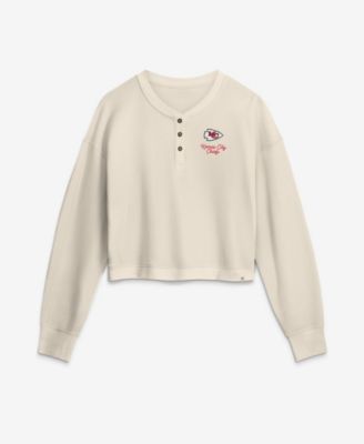 Fanatics Women's Kansas City Chiefs Waffle-Knit Long-Sleeve Cropped T-Shirt