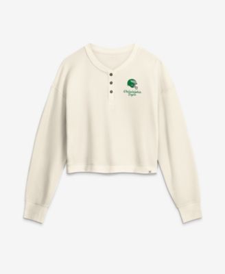 Fanatics Women's Philadelphia Eagles Cropped Long-Sleeve Henley Shirt