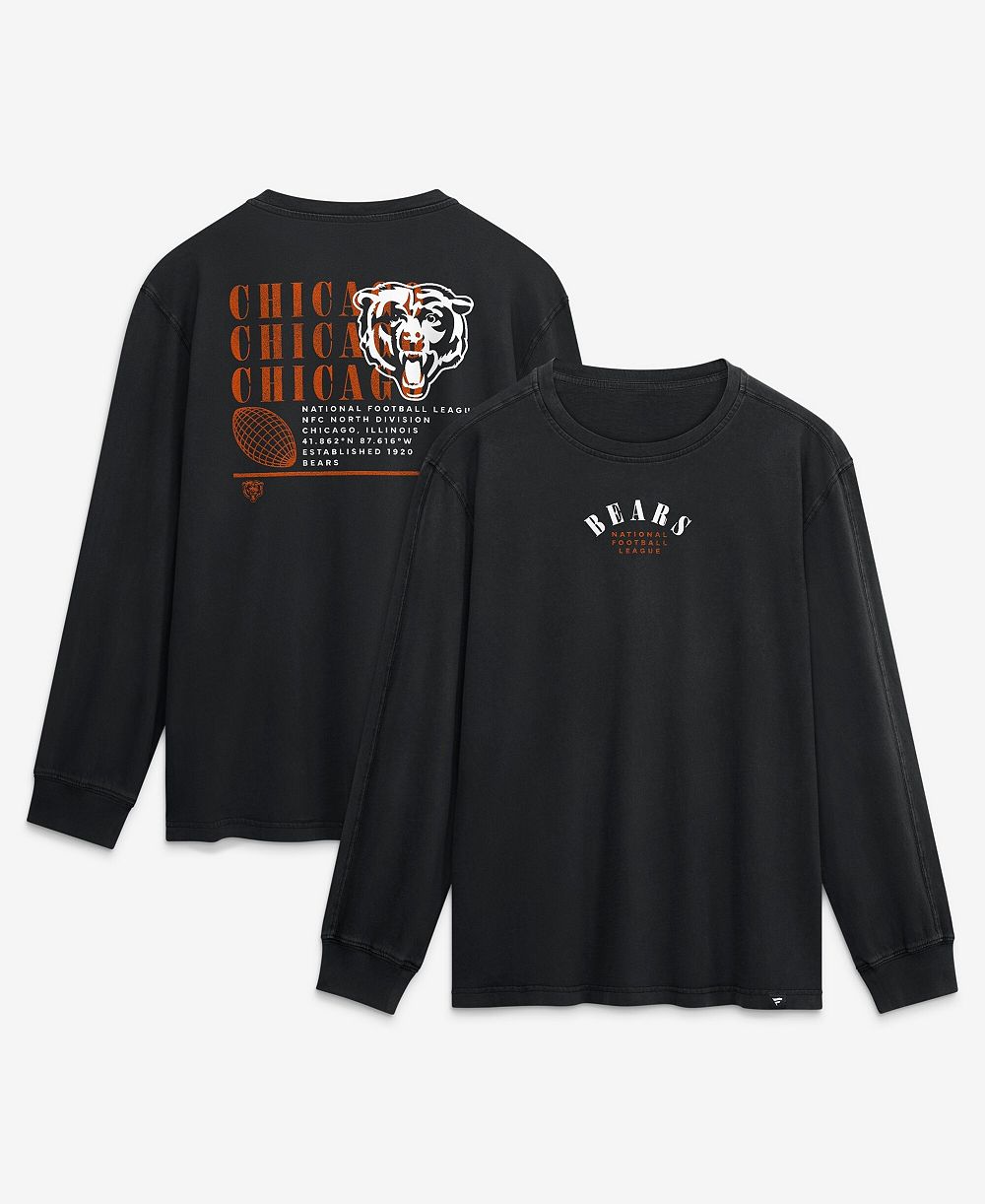 Fanatics Мужская черная футболка Chicago Bears