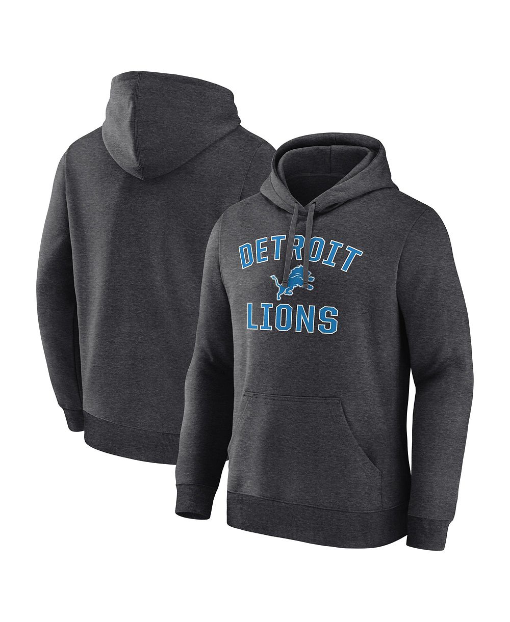 Мужское худи Logo Athletic Heather Charcoal Detroit Lions Arch Victory