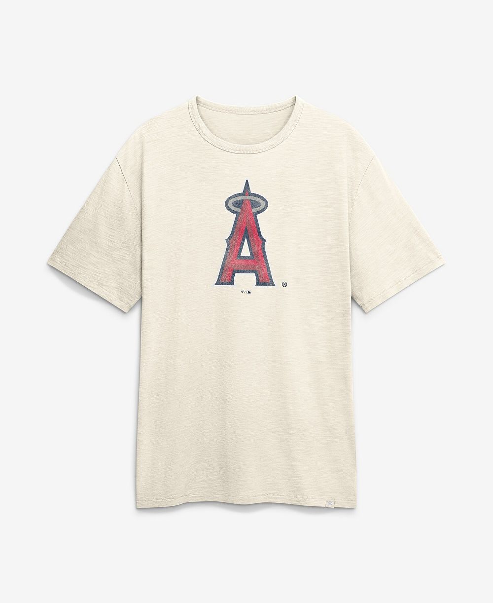 Мужская футболка Fanatics Cream Los Angeles Angels Stadium Slub
