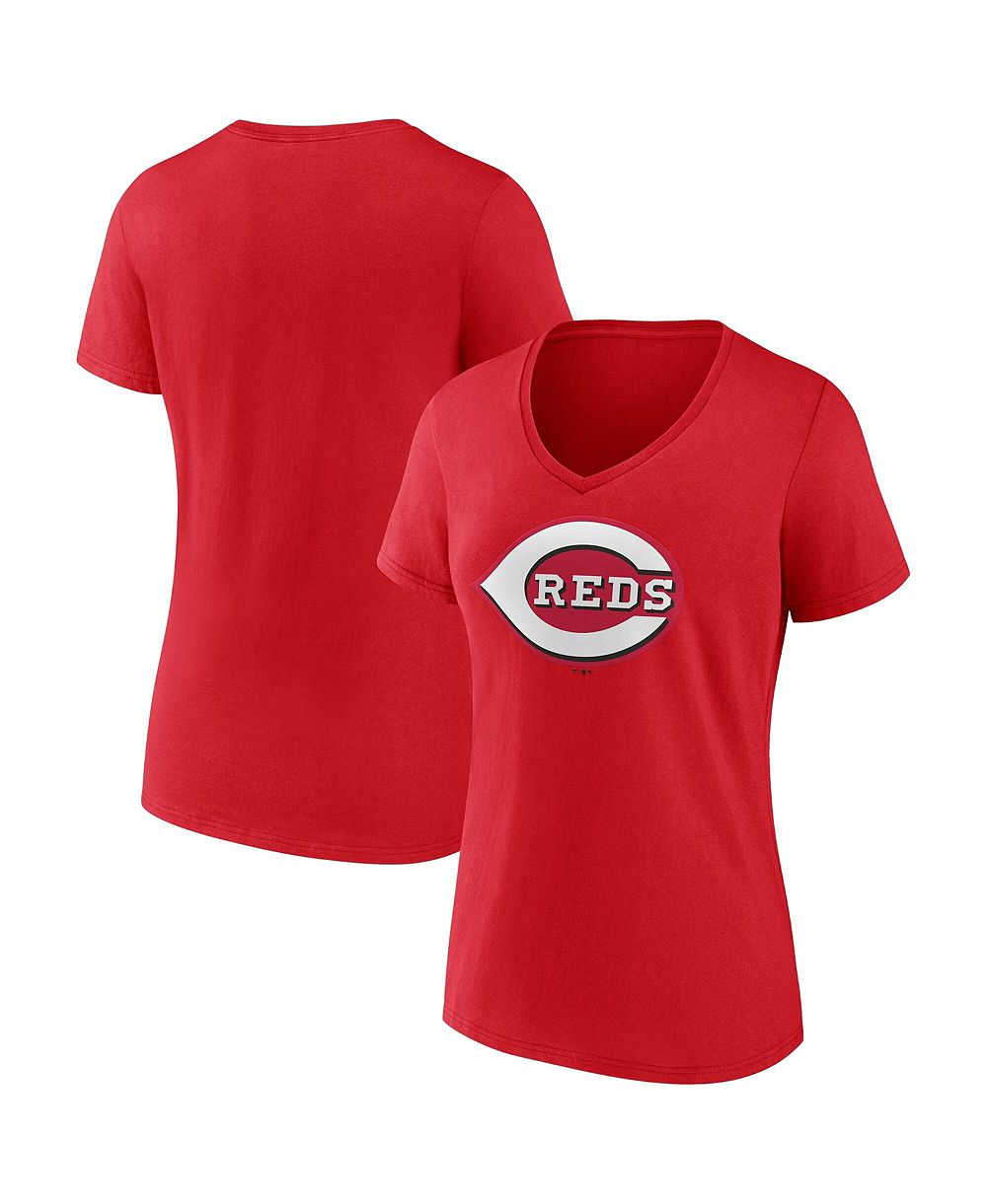 Женская футболка Logo Athletic Cincinnati Reds Logo Athletic V-Neck
