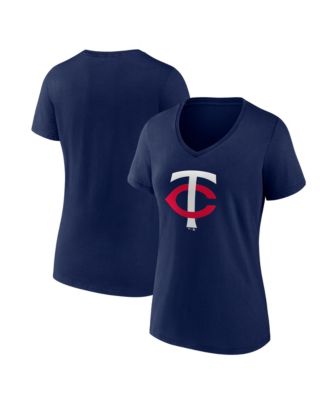 Logo Athletic Women's Navy Minnesota Twins Logo Athletic V-Neck T-Shirt