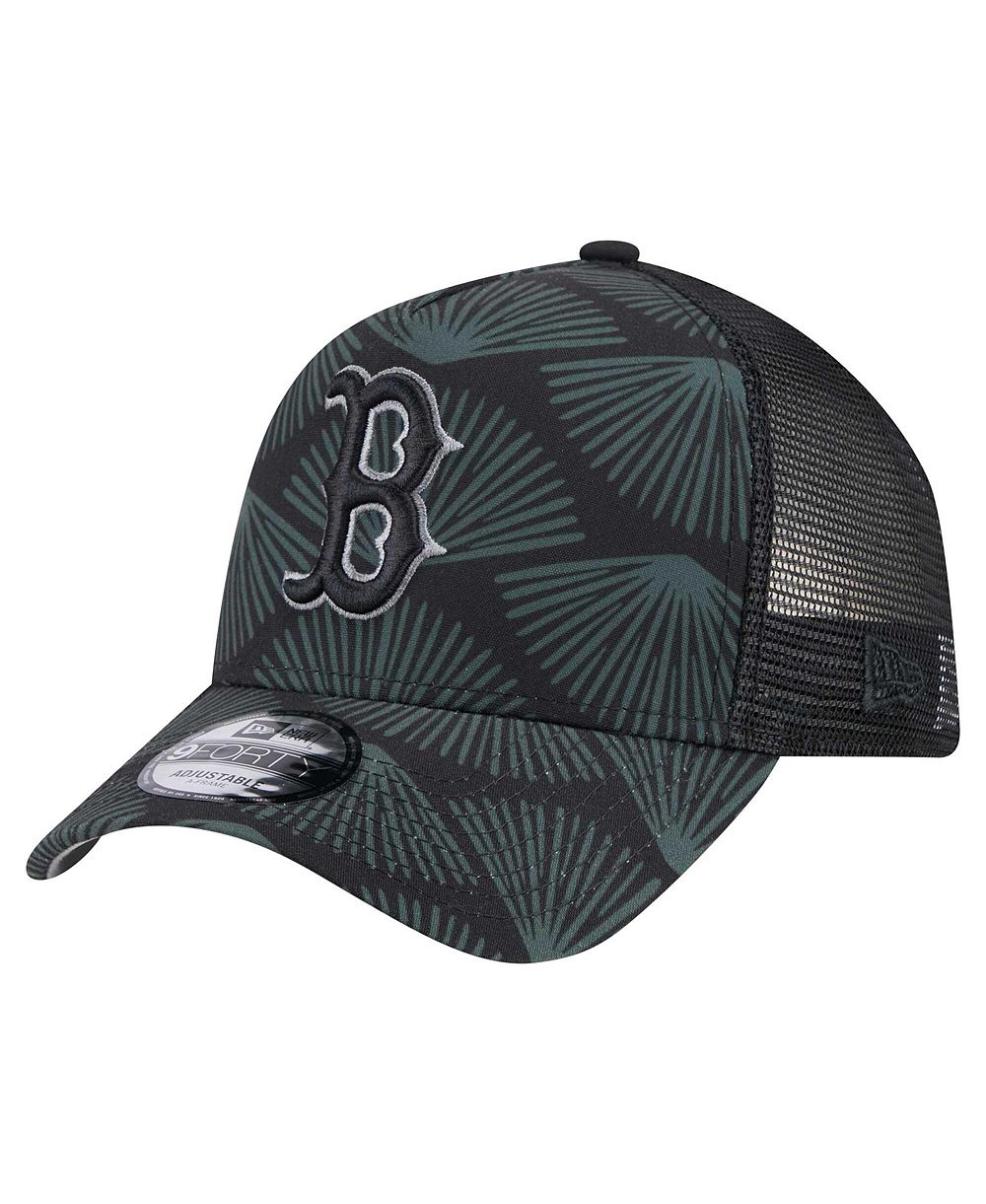 Мужская кепка New Era Black Boston Red Sox 9FORTY A-Frame Trucker регулируемая