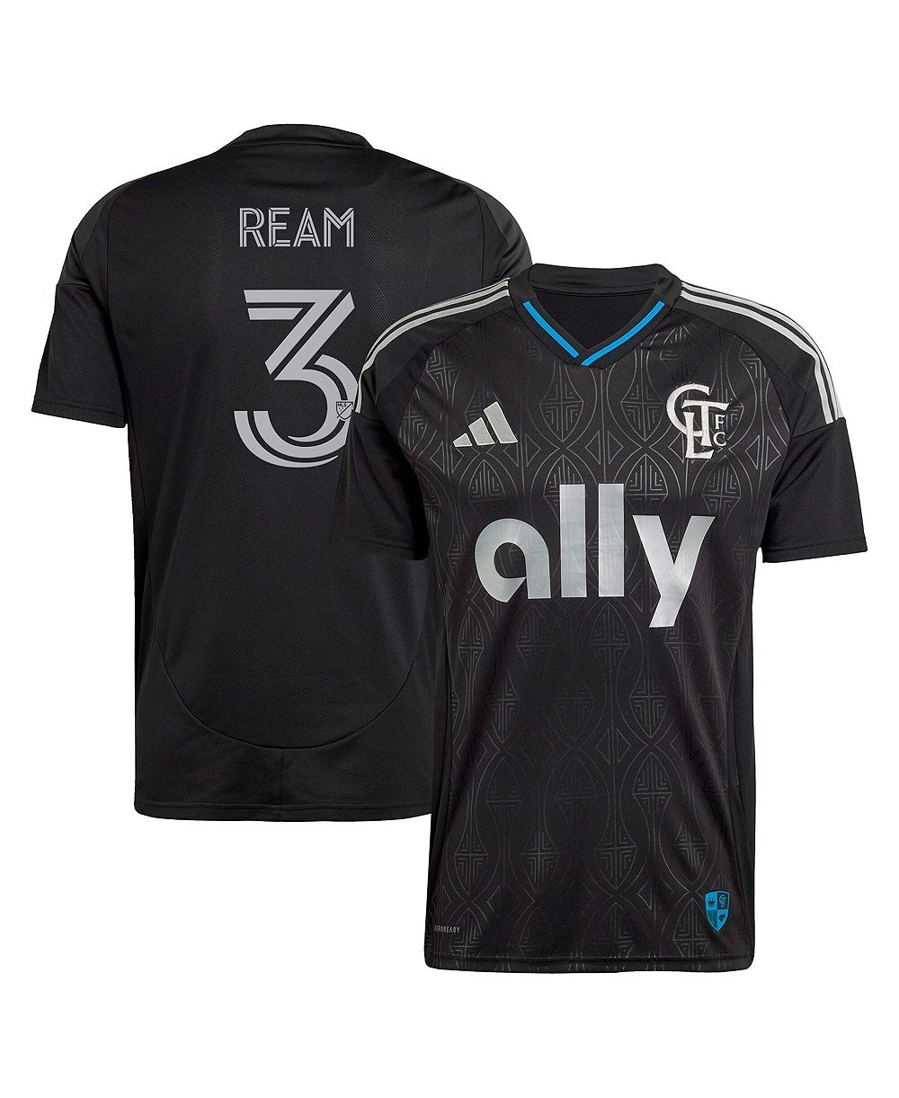 Мужская реплика джерси Adidas Tim Ream Black Charlotte FC 2025 Fortress Kit